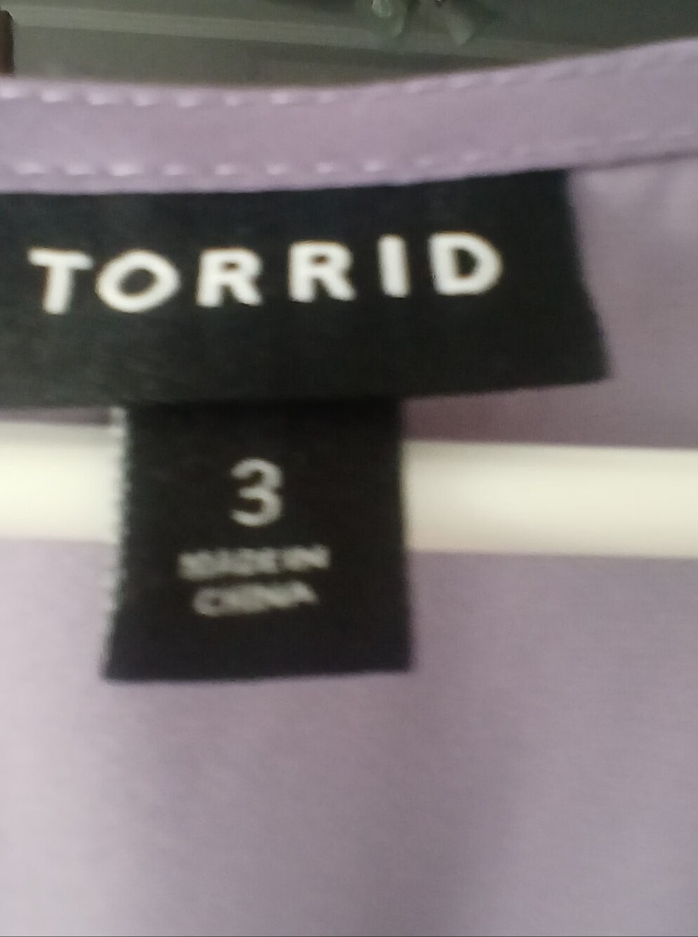 Torrid Lilac Button-Front Peplum Shirt SZ 3 - Picture 3 of 6